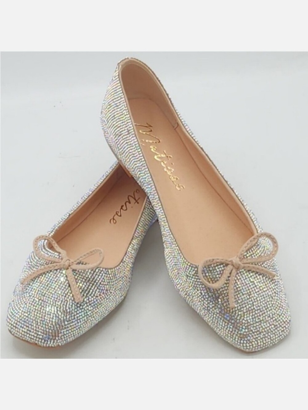 Matisse Iridescent Rhinestones Roxy Ballet Flats Size 9